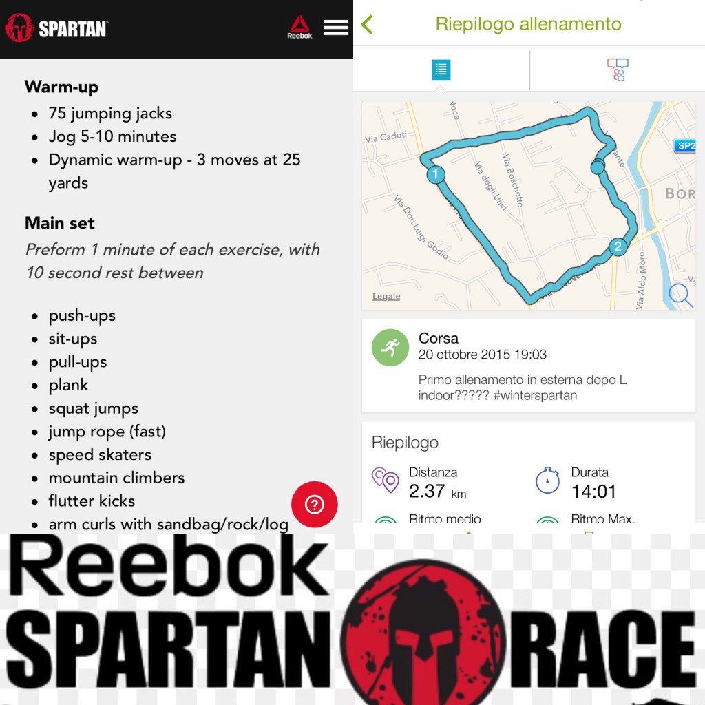 primo allenamento Winter Spartan Race