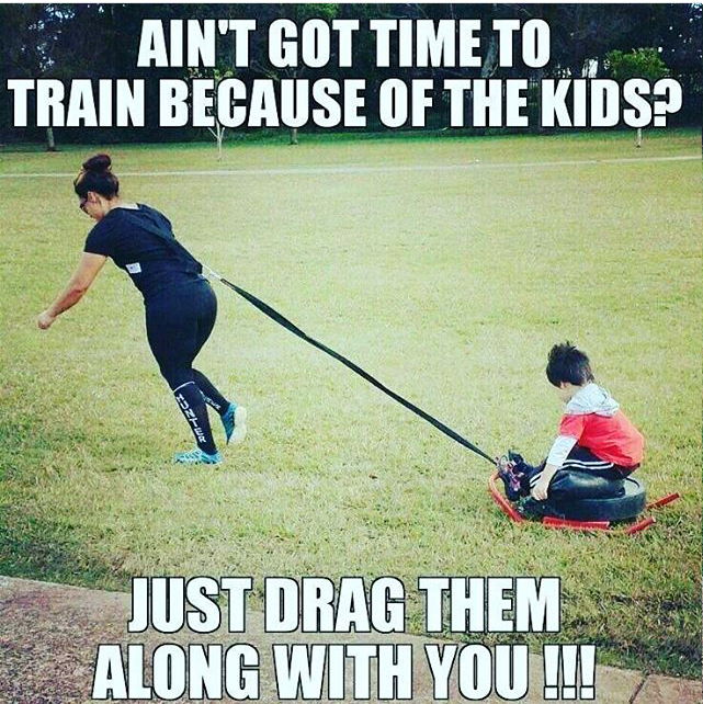 Se non hai tempo di allenarti perchè hai bambini... trascinali con te!!!