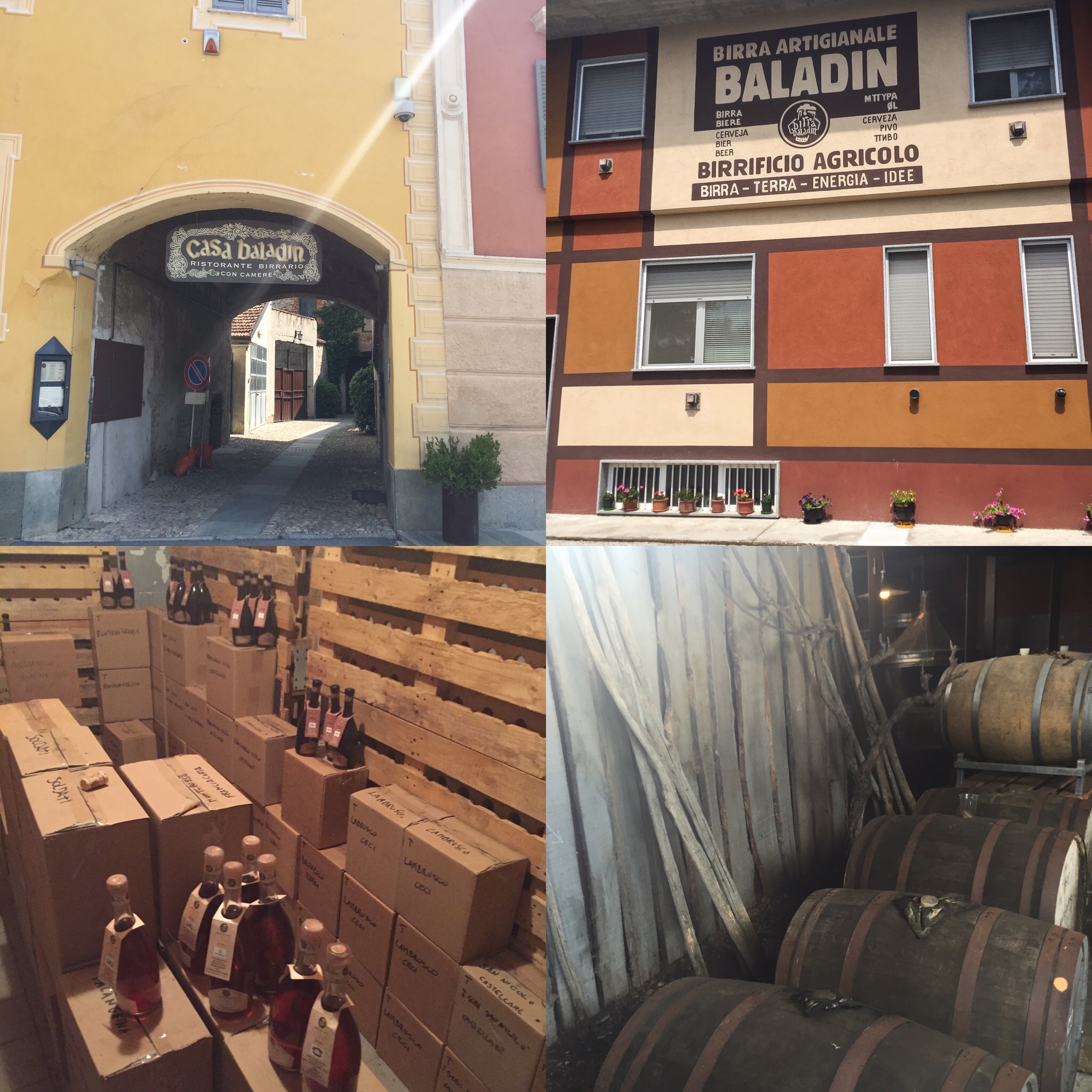 Cantine e fabbrica della birra a Piozzo