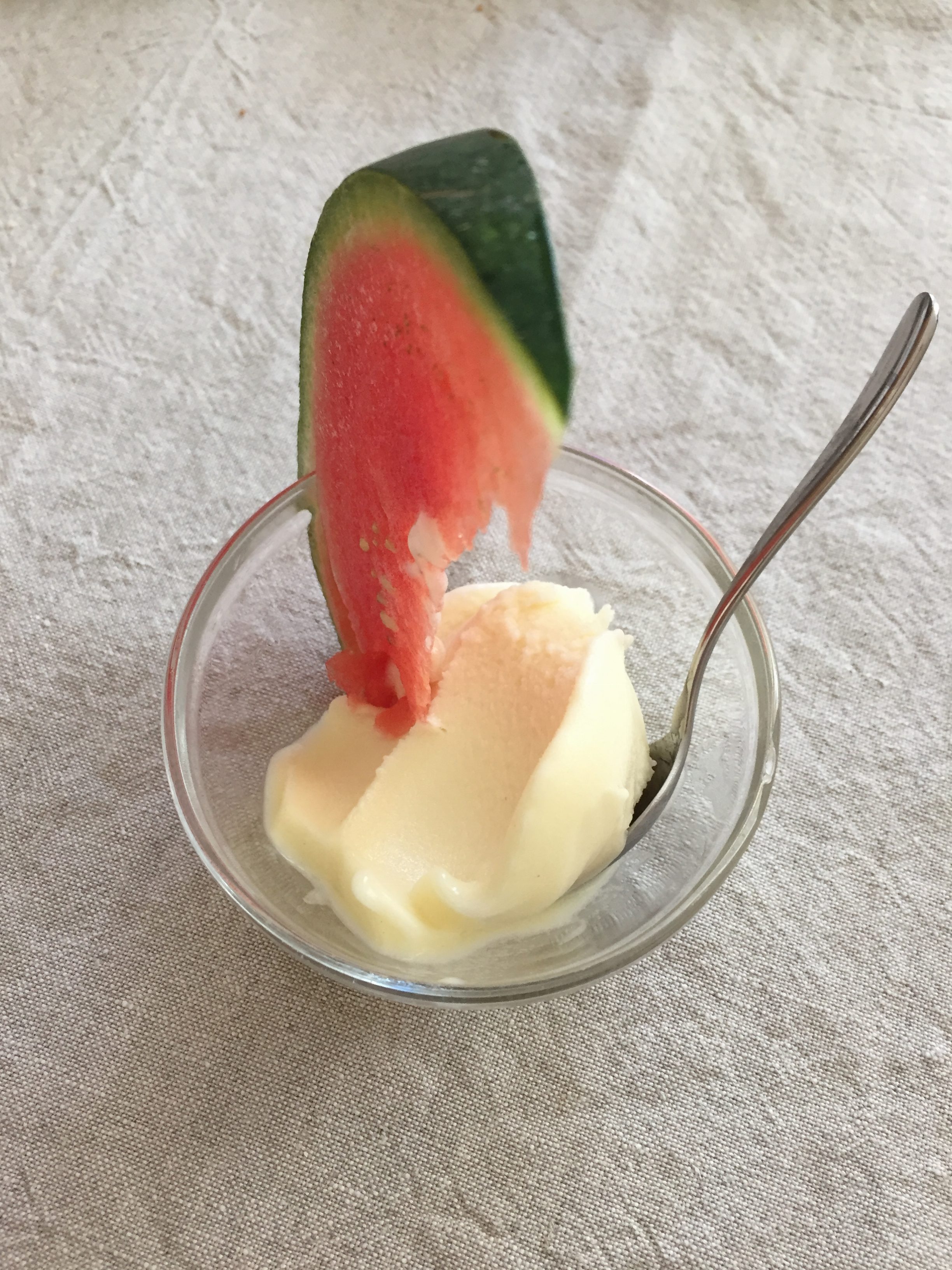 pausa pomeridiana: Mousse al latte di soya e melone